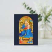 Madonna und Kind Weihnachtskarte Postkarte (Stehend Vorderseite)
