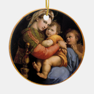 Madonna und Kind Weihnachtsschmuck