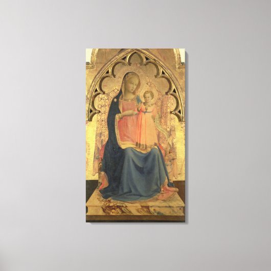 Madonna und Kind, zentrale Tafel eines Triptychons Leinwanddruck (Vorderseite)