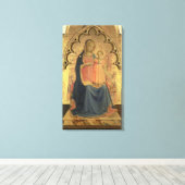 Madonna und Kind, zentrale Tafel eines Triptychons Leinwanddruck (Insitu (Holzboden))