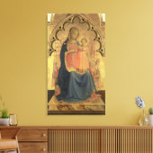 Madonna und Kind, zentrale Tafel eines Triptychons Leinwanddruck (Insitu (Wohnzimmer))