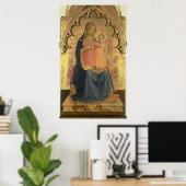 Madonna und Kind, zentrale Tafel eines Triptychons Poster (Heimbüro)