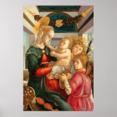 Madonna und Kind Zwei Engel Sandro Botticelli Poster (Vorne)