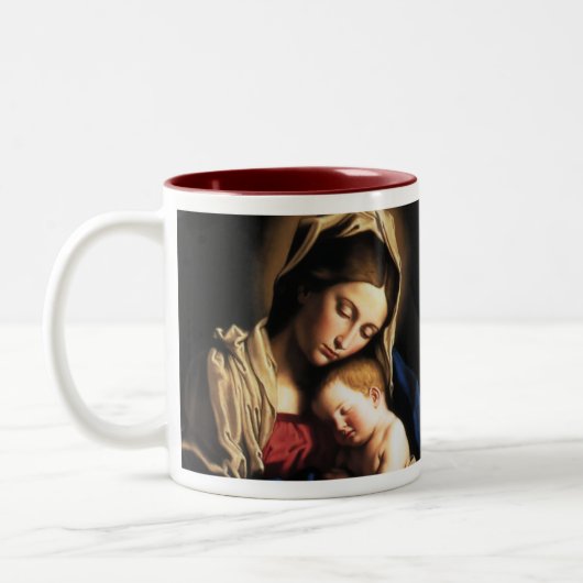 Madonna und Kind Zweifarbige Tasse (Links)