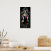 Madonna und kinderfestes Glas Poster (Küche)