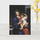 Madonna und Kinderkarte Karte (Gelbe Blume)