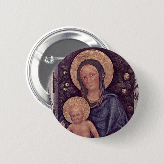 Madonna- und Kinderknopf Button (Vorne & Hinten)