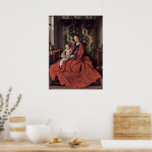 Madonna und Kinderlektüre von Jan van Eyck Poster (Küche)