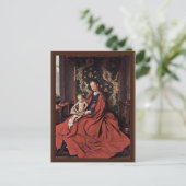 Madonna und Kinderlesung von Eyck Jan Van (Best Qu Postkarte (Stehend Vorderseite)