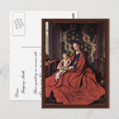 Madonna und Kinderlesung von Eyck Jan Van (Best Qu Postkarte (Vorne/Hinten)