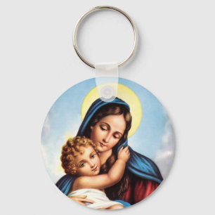 Madonna und KinderSchlüsselanhänger Schlüsselanhänger