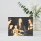 Madonna und zwei Heilige Postkarte (Stehend Vorderseite)