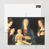Madonna und zwei Heilige Postkarte (Vorne/Hinten)