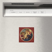 Madonna von Botticelli. Fine Art Christmas Geschen Magnet (In Situ (Geschirrspüler))