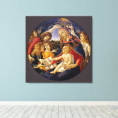 Madonna von Botticelli Leinwanddruck (Insitu (Holzboden))