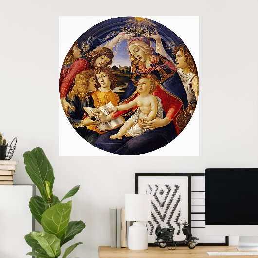 Madonna von Botticelli Poster (Heimbüro)