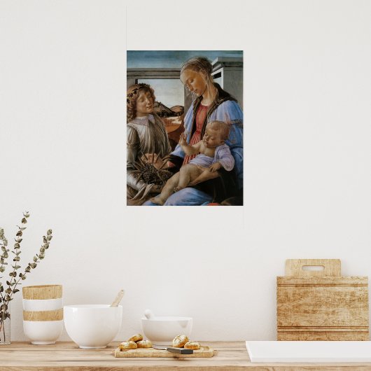 Madonna von Botticelli Poster (Küche)