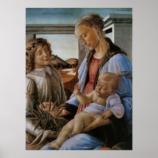 Madonna von Botticelli Poster (Vorne)