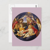 Madonna von Botticelli Postkarte (Vorne/Hinten)