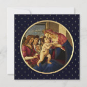 Madonna von Botticelli. Weihnachtskarten Feiertagskarte (Vorderseite)