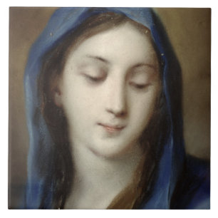 Madonna von der Kapelle (Pastell auf Papier) Fliese