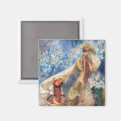 Madonna von der Lüge, Mucha Magnet (Vorderseite/Rückseite)