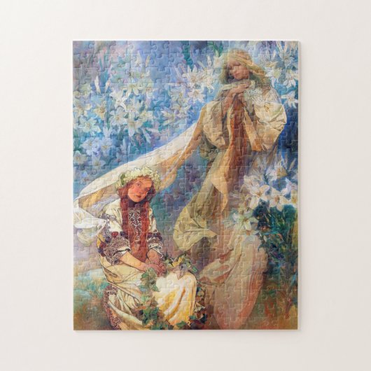 Madonna von der Lüge, Mucha Puzzle (Vertikal)
