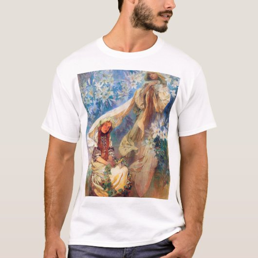 Madonna von der Lüge, Mucha T-Shirt (Vorderseite)