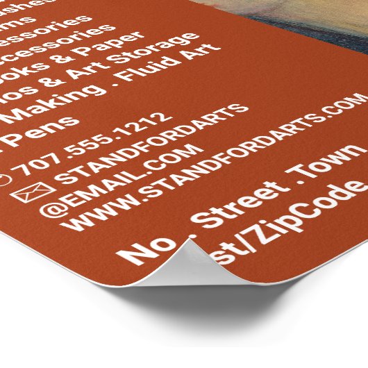 Madonna von Edvard Munch, Art Supplies Store Poster (Ecke)