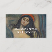 Madonna von Edvard Munch, Art Supplies Store Visitenkarte (Vorderseite)