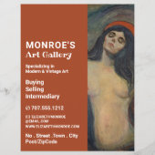 Madonna von Edvard Munch, Kunsthändler, Galerie Flyer (Vorne)