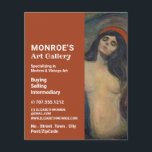 Madonna von Edvard Munch, Kunsthändler, Galerie Flyer<br><div class="desc">Madonna von Edvard Munch,  Art Dealer,  Galerie Werbung Flyer von der Business Card Store.</div>