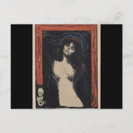 Madonna von Edvard Munch, symbolischer Maler Postkarte