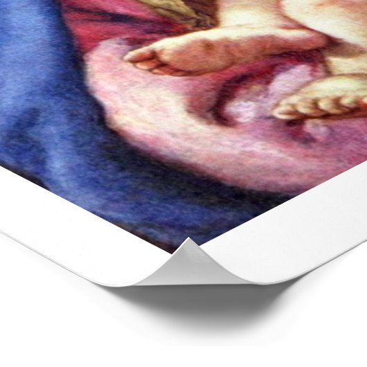 Madonna von Goldfinch Poster (Ecke)