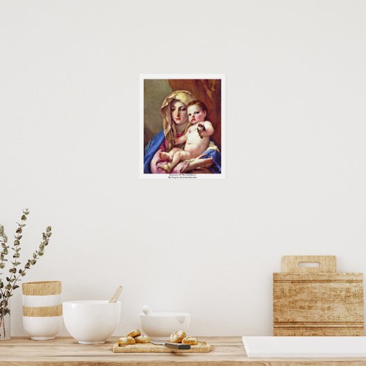 Madonna von Goldfinch Poster (Küche)