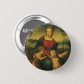 Madonna von Goldfinch von Raphael Sanzio Button (Vorne & Hinten)