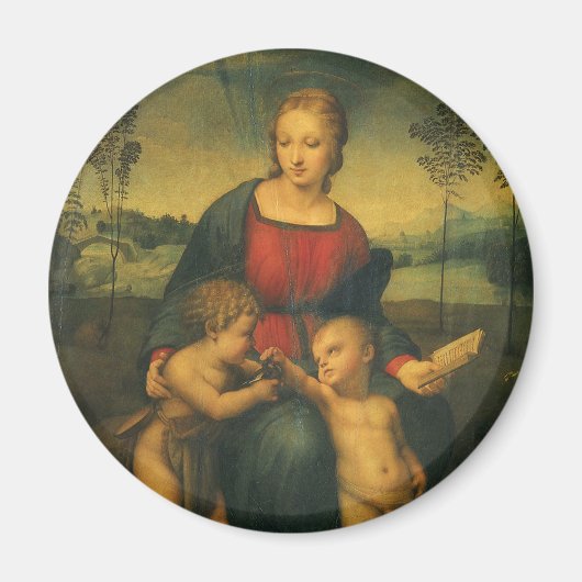 Madonna von Goldfinch von Raphael Sanzio Magnet (Vorne)