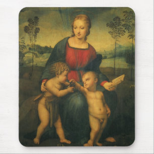 Madonna von Goldfinch von Raphael Sanzio Mousepad