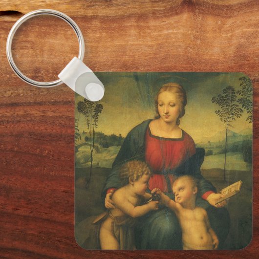 Madonna von Goldfinch von Raphael Sanzio Schlüsselanhänger (Vorderseite)