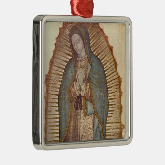 Madonna von Guadalupe (Nuestra Señora) (Virgen) Ornament Aus Metall (Rechts)