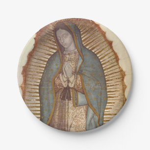 Madonna von Guadalupe (Nuestra Señora) (Virgen) Pappteller
