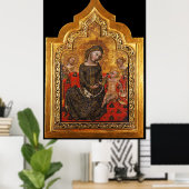 MADONNA VON HUMILITY by Vitale Da Bologna Poster (Heimbüro)