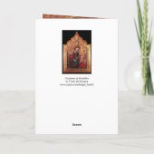MADONNA VON HUMILITY FEIERTAGSKARTE (Rückseite)