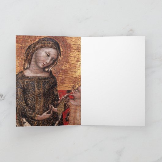 MADONNA VON HUMILITY FEIERTAGSKARTE (Innenseite)