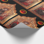 MADONNA VON HUMILITY / Red Ruby Gemstones Weihnach Geschenkpapier (Ecke)