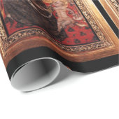 MADONNA VON HUMILITY / Red Ruby Gemstones Weihnach Geschenkpapier (Rolleneckpunkt)