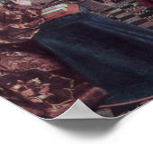 Madonna von Kanzler Rolin von Van Eyck - Poster (Ecke)