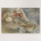 Madonna von Lilies von Alphonse Mucha Puzzle (Horizontal)
