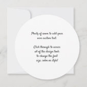 Madonna von Magnificat von Sandro Botticelli Einladung (Rückseite)