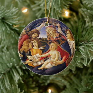 Madonna von Magnificat von Sandro Botticelli Keramik Ornament